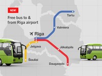 Авиакомпания airBaltic запустила бесплатный трансфер из рижского аэропорта